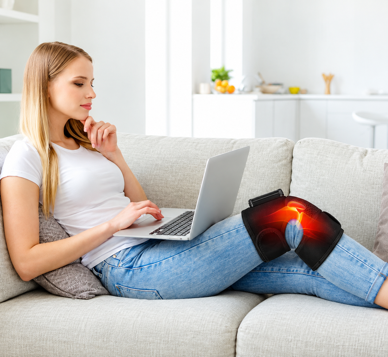 RecoverZone Heated Knee Massager