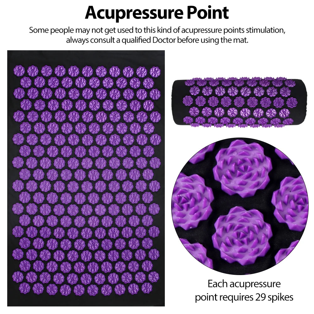 Premium Acupressure Mat & Pillow Set