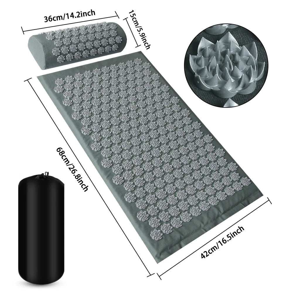 Premium Acupressure Mat & Pillow Set