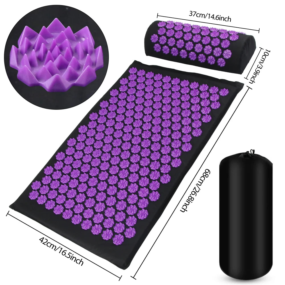 Premium Acupressure Mat & Pillow Set