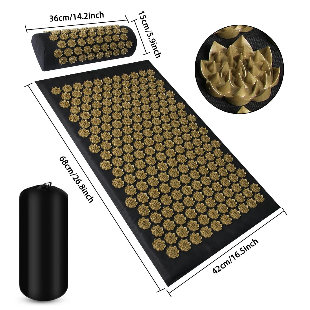 Premium Acupressure Mat & Pillow Set