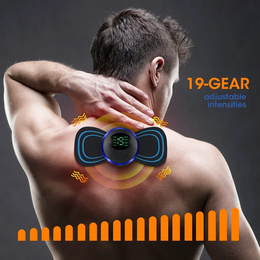 EMS Neck & Body Massager - Low Frequency Muscle Pain Relief